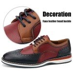 Colorful Wingtip Men's Oxford Dress Shoes - 11 US