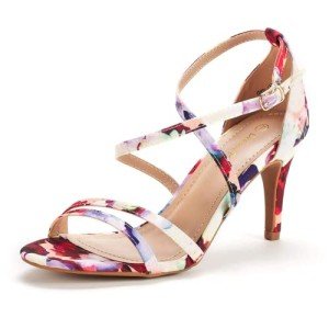Floral Open Toe Gigi Stiletto Heels for Women