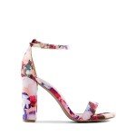 Colorful Floral High Heel Pump Sandals for Women