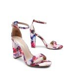 Colorful Floral High Heel Pump Sandals for Women