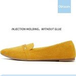 Mustard Pointy Toe Loafer Flats for Women