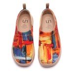 UIN Women's Colorful Art Painted Slip-On Sneakers