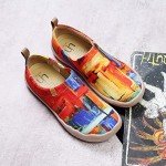 UIN Women's Colorful Art Painted Slip-On Sneakers