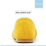 Mustard Pointy Toe Loafer Flats for Women
