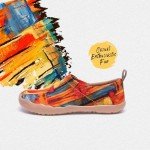 UIN Women's Colorful Art Painted Slip-On Sneakers