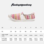 Colorful Stripes Slip-On Sneakers for Women