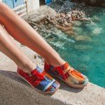 UIN Women's Colorful Art Painted Slip-On Sneakers