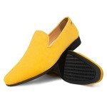 Yellow Slip-On Loafers for Men’s Weddings