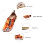 UIN Women's Colorful Art Painted Slip-On Sneakers