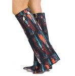 Colorful Cape Robbin Women's Knee High Wedge Boots