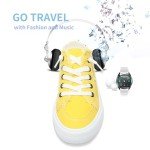 Lemon Yellow Canvas Slip-On Fashion Mules for Women