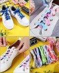Colorful Tie Dye Shoelaces – 9 Pairs Set