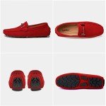 Red Casual Penny Loafers for Men Size 11