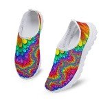 Jeiento Women's Colorful Feather Athletic Sneakers