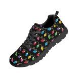 Colorful Christmas Lights Women's Slip-On Sneakers