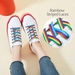 Rainbow Platform Sneakers for Women - Colorful Style