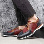 Colorful Wingtip Men's Oxford Dress Shoes - 11 US