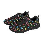 Colorful Christmas Lights Women's Slip-On Sneakers