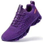 Purple Mesh Athletic Sneakers for Men Size 9.5