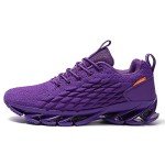 Purple Mesh Athletic Sneakers for Men Size 9.5