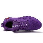 Purple Mesh Athletic Sneakers for Men Size 9.5