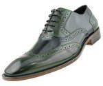 Asher Green Men's Two-Tone Wingtip Oxfords