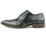 Asher Green Men's Two-Tone Wingtip Oxfords