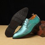 Haza Pairs Men's Glittery Slip-On Dress Loafers