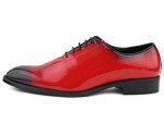 Red EEL Skin Oxford Dress Shoes for Men
