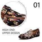 Colorful Men's Patterned Leather Slip-On Loafers