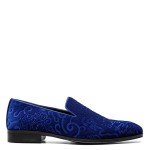Royal Blue Slip-On Loafers for Men