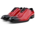 Red EEL Skin Oxford Dress Shoes for Men