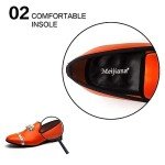 Orange Luxury Loafers for Men – Perfect Party Shoes