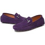 Purple Suede Slip-On Loafers for Men 10.5