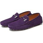 Purple Suede Slip-On Loafers for Men 10.5