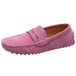 Pink Suede Loafers for Men - Comfortable Moccasins