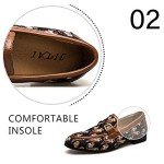 Colorful Men's Patterned Leather Slip-On Loafers