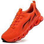 Men's Orange Athletic Running Sneakers Size 12