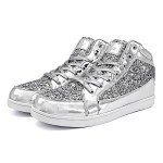Men's Flashing Glitter High Top Sneakers
