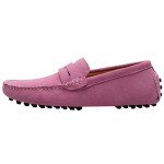 Pink Suede Loafers for Men - Comfortable Moccasins