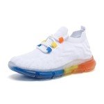 MEMON Women's Rainbow Jelly Sole Sneakers