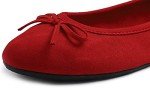 FEVERSOLE Women's Colorful Memory Foam Ballet Flats