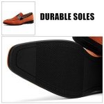 Orange Velvet Loafers for Men's Tuxedo Style