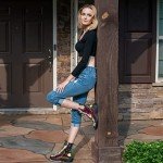 Colorful Glitter Combat Boots for Women