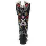 Floral Embroidered Cowgirl Boots for Women