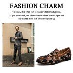 Colorful Men's Patterned Leather Slip-On Loafers