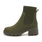 Colorful Women's Chunky Heel Chelsea Ankle Boots