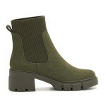 Colorful Women's Chunky Heel Chelsea Ankle Boots