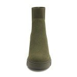 Colorful Women's Chunky Heel Chelsea Ankle Boots