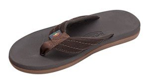 Men's Colorful Rainbow Sandals - Dark Brown 11 D